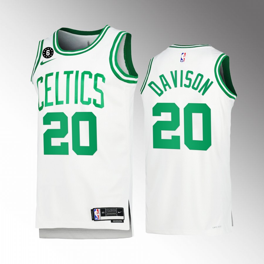 Boston Celtics JD Davison Association Edition White #20 Jersey Honor Russell