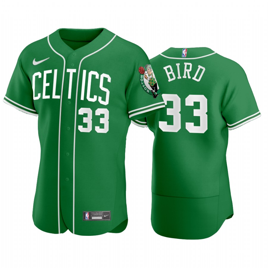 Boston Celtics Larry Bird X Crossover Edition Baseball Jersey Shirts