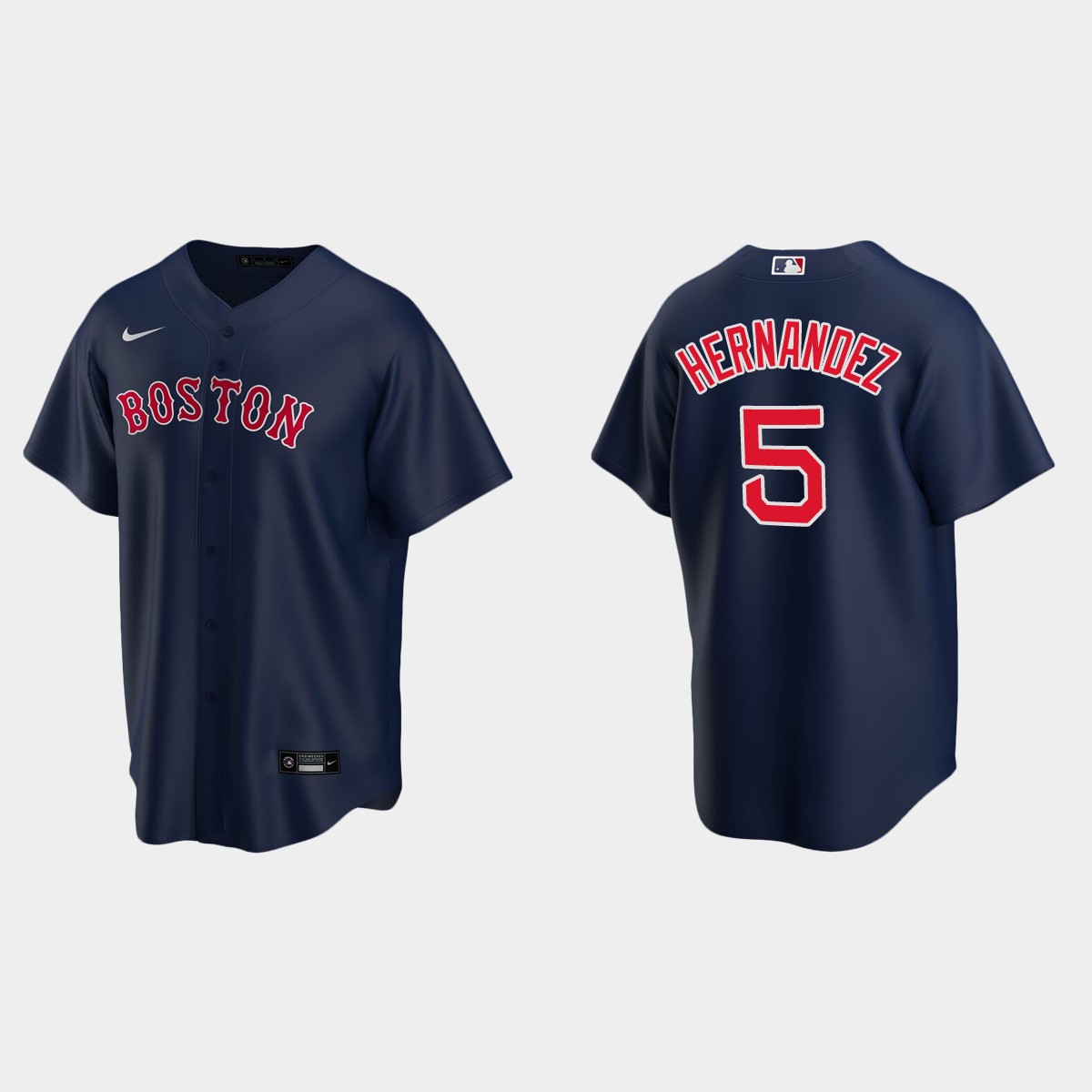Boston Red Sox #5 Enrique Hernandez Alternate Jersey - Navy