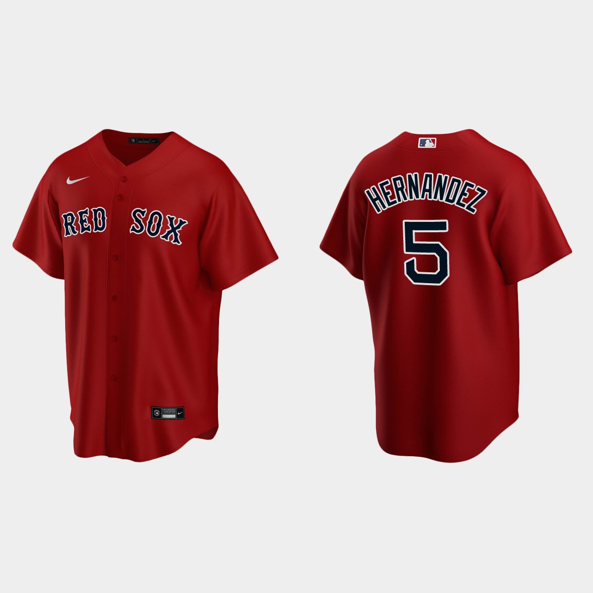 Boston Red Sox #5 Enrique Hernandez Alternate Jersey - Red