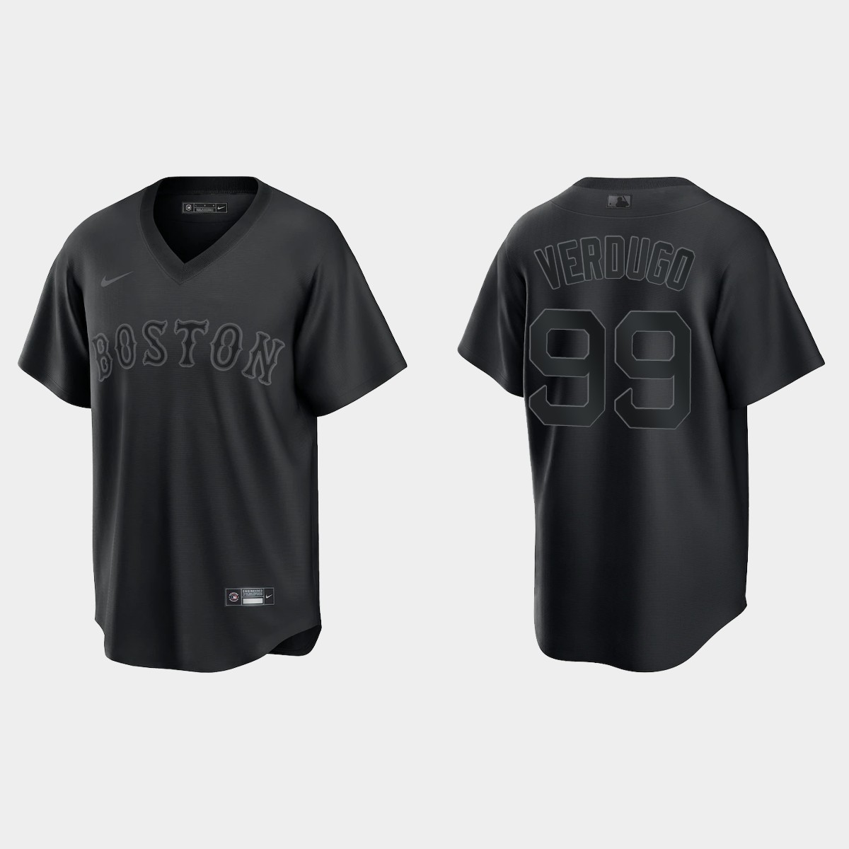 Boston Red Sox Alex Verdugo Pitch Black Fashion Jersey - Black