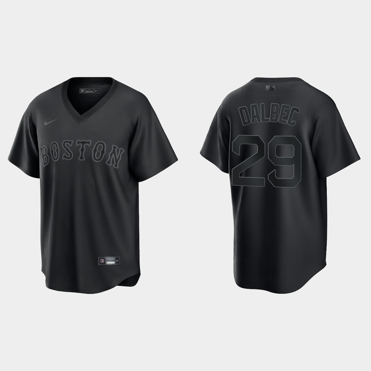 Boston Red Sox Bobby Dalbec Pitch Black Fashion Jersey - Black