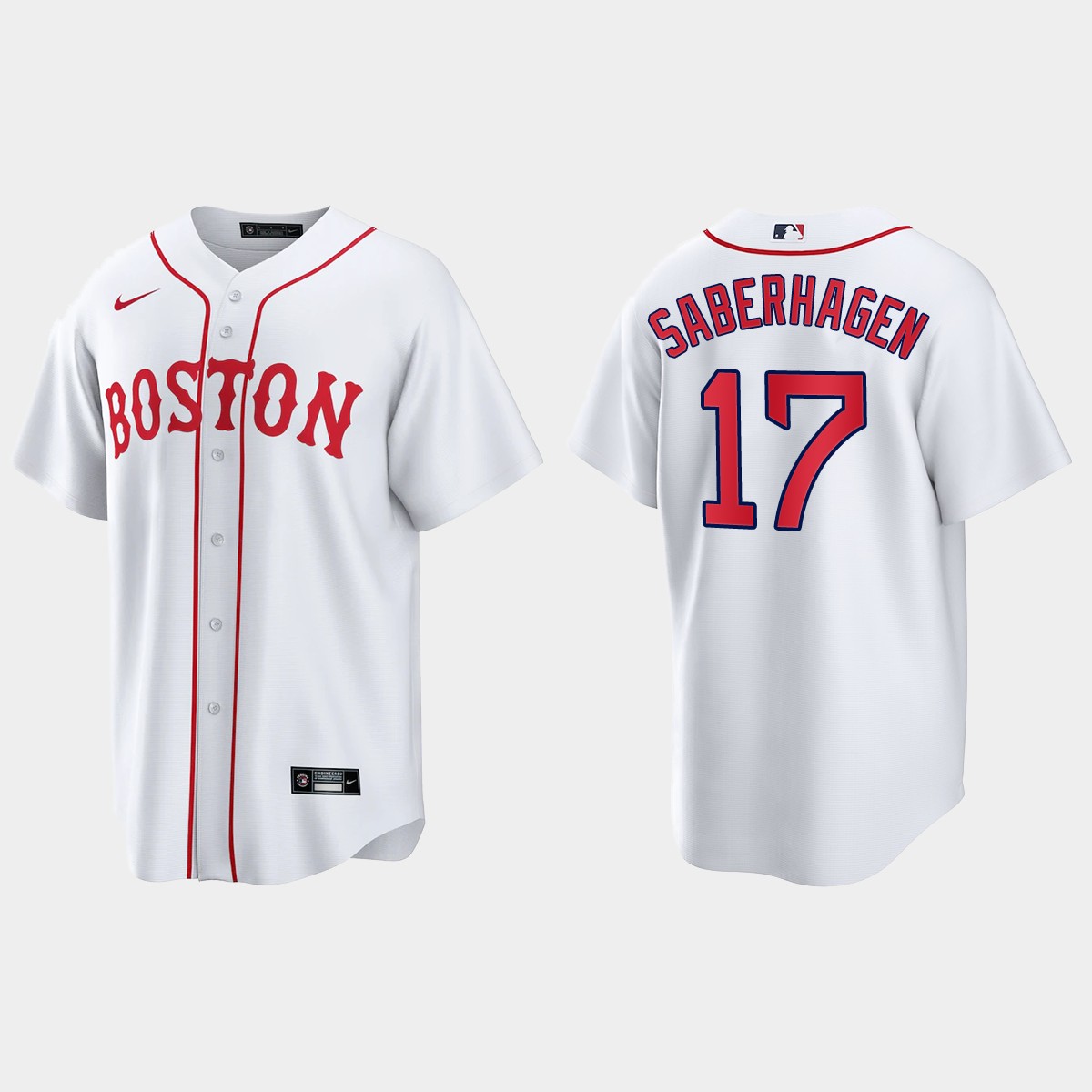 Boston Red Sox Bret Saberhagen Patriots' Day Jersey - White