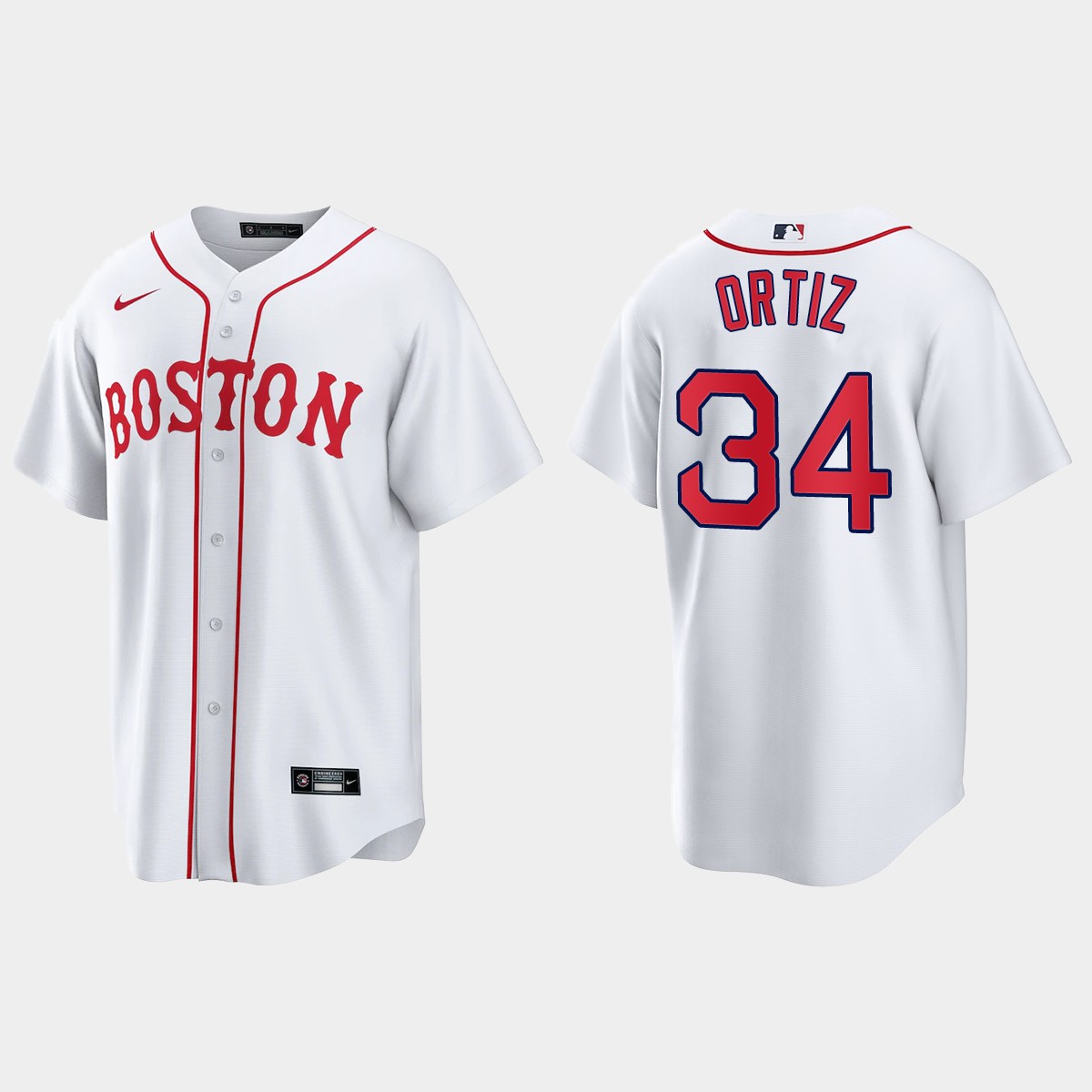 Boston Red Sox David Ortiz Patriots' Day Jersey - White