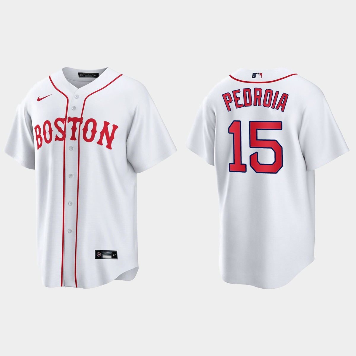 Boston Red Sox Dustin Pedroia Patriots' Day Jersey - White