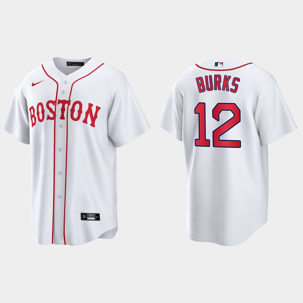 Boston Red Sox Ellis Burks Patriots' Day Jersey - White