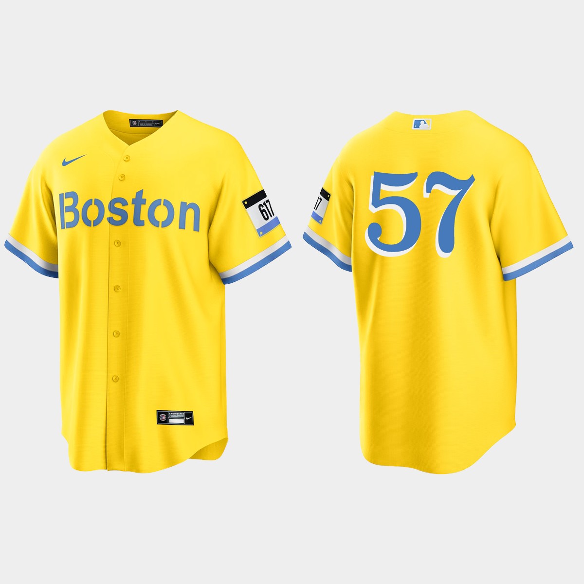 Boston Red Sox Joely Rodriguez City Connect Jersey - Gold Light Blue