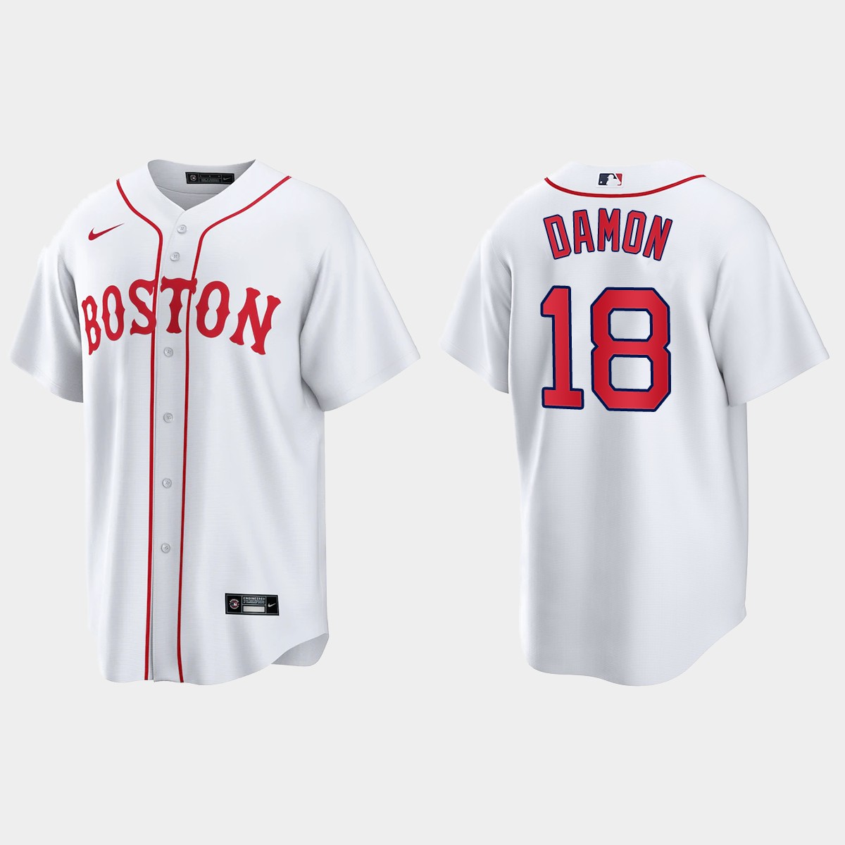 Boston Red Sox Johnny Damon Patriots' Day Jersey - White