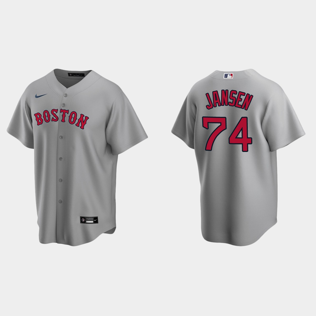 Boston Red Sox Kenley Jansen Road Jersey - Gray