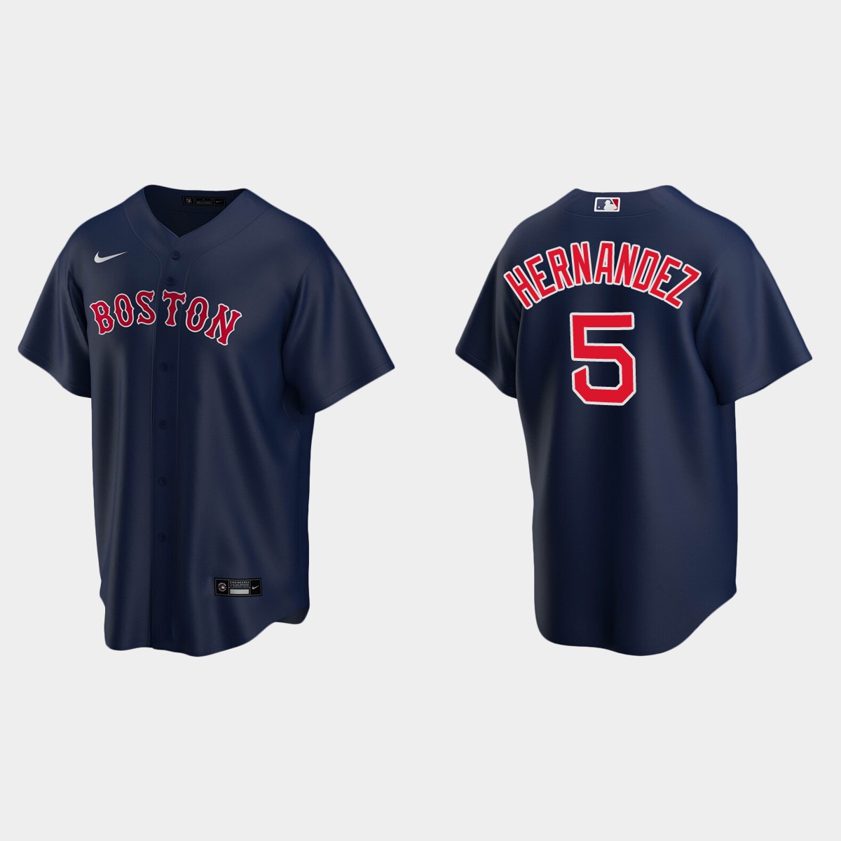 Boston Red Sox Kike Hernandez Alternate Jersey - Navy