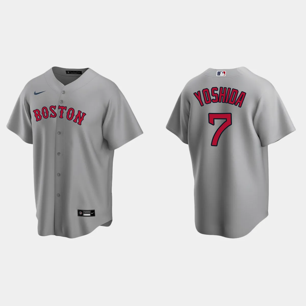 Boston Red Sox Masataka Yoshida Road Jersey - Gray