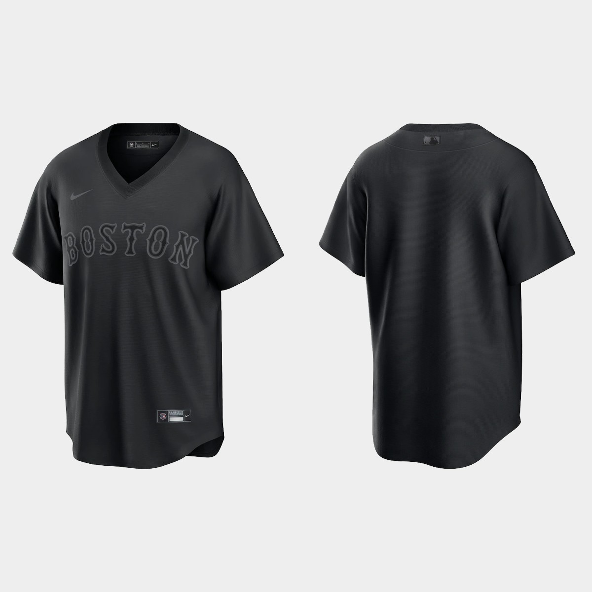 Boston Red Sox Pitch Black Fashion Jersey - Black