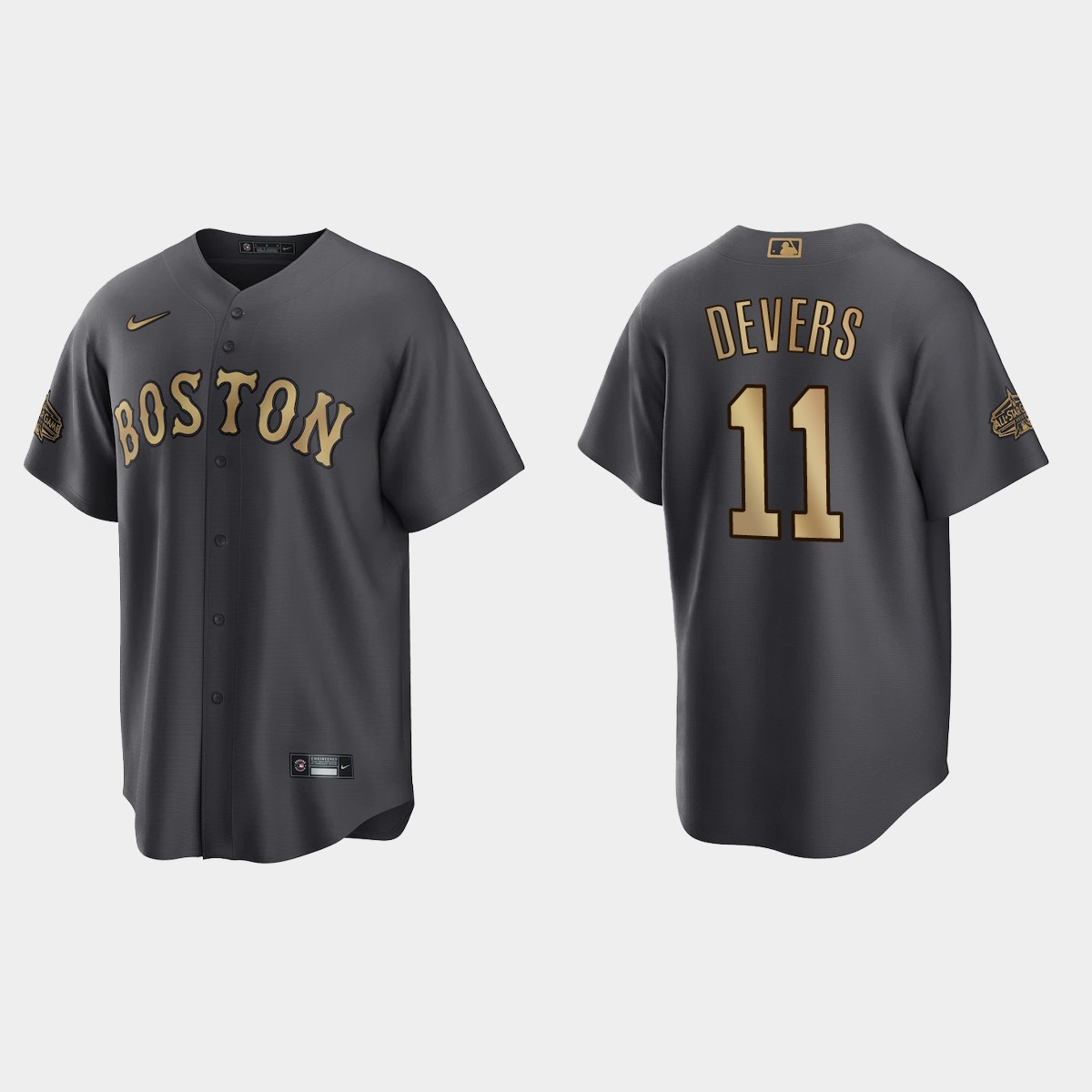 Boston Red Sox Rafael Devers All-Star Game Jersey - Charcoal