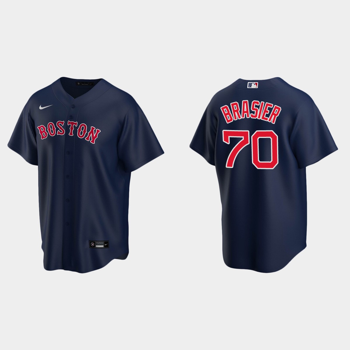 Boston Red Sox Ryan Brasier Alternate Jersey - Navy