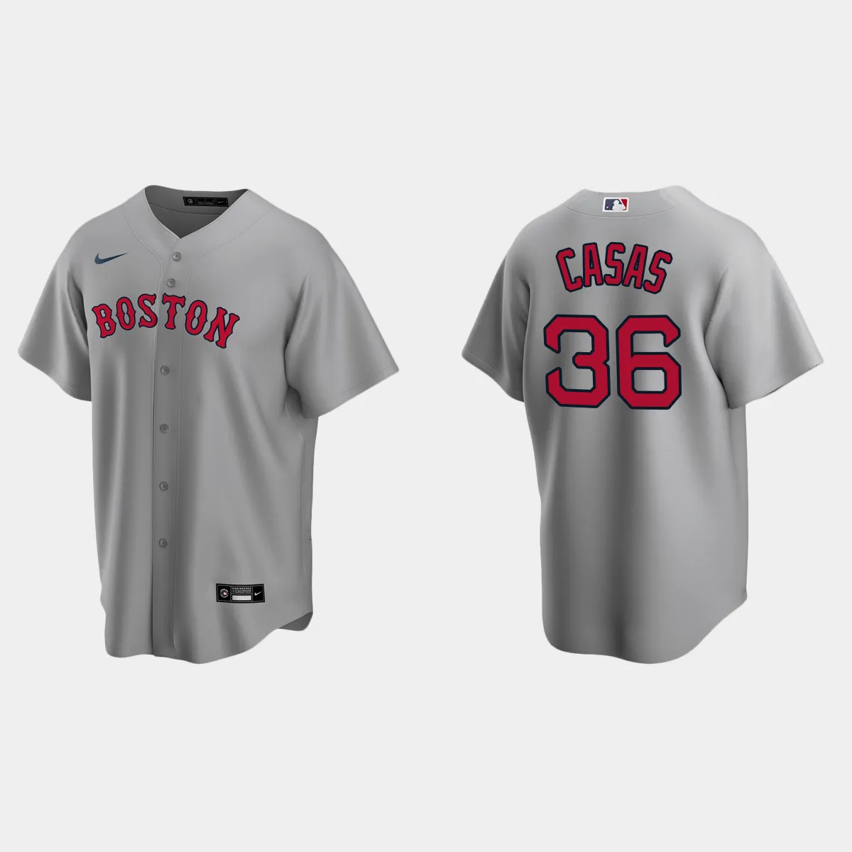 Boston Red Sox Triston Casas Road Jersey - Gray