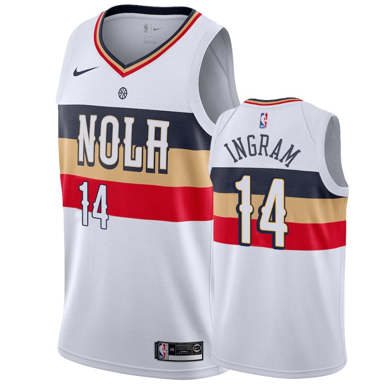 Brandon Ingram New Orleans Pelicans #14 Earned Men's Jersey - White