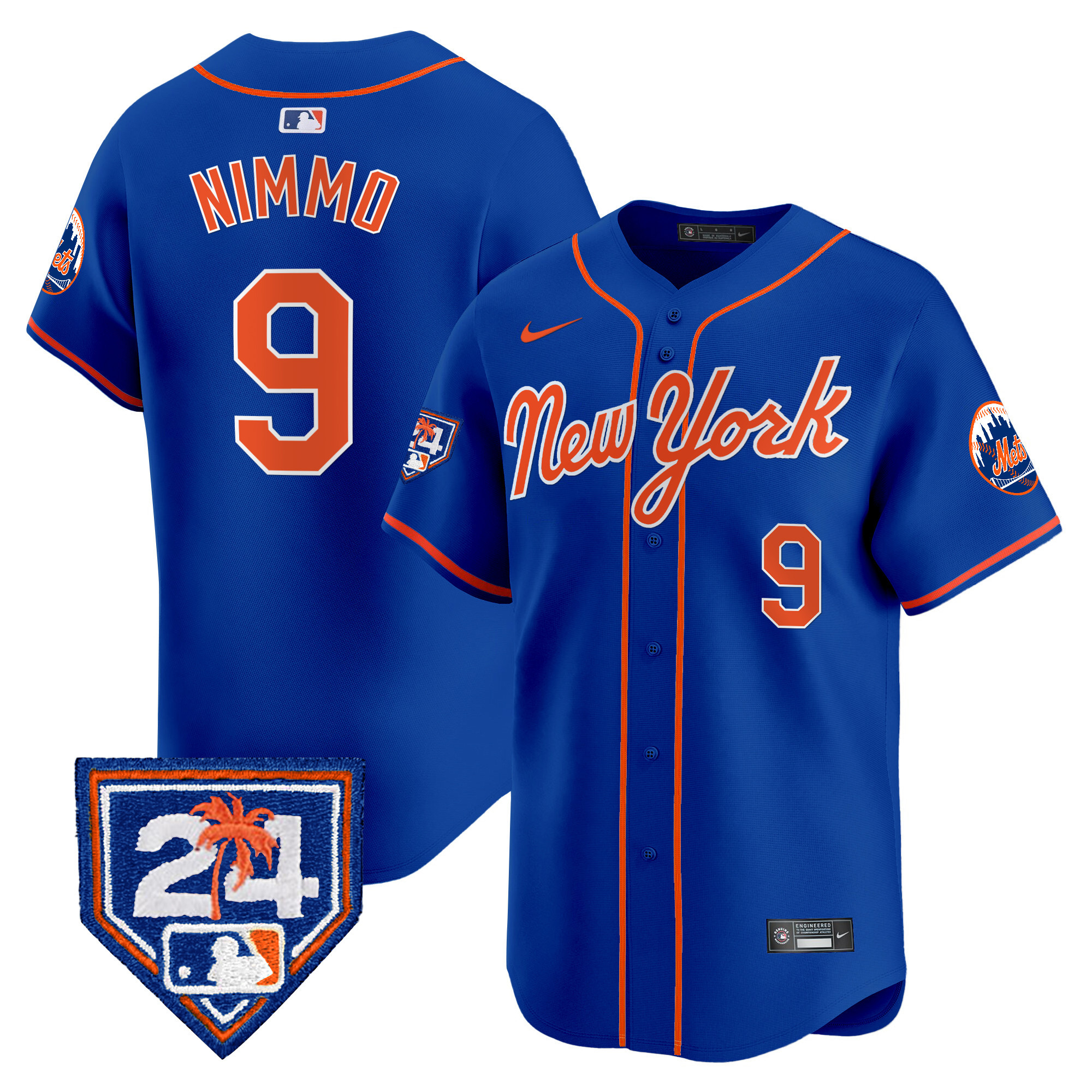 Brandon Nimmo Men's New York Mets Spring Training Vapor Premier Limited Royal Jersey
