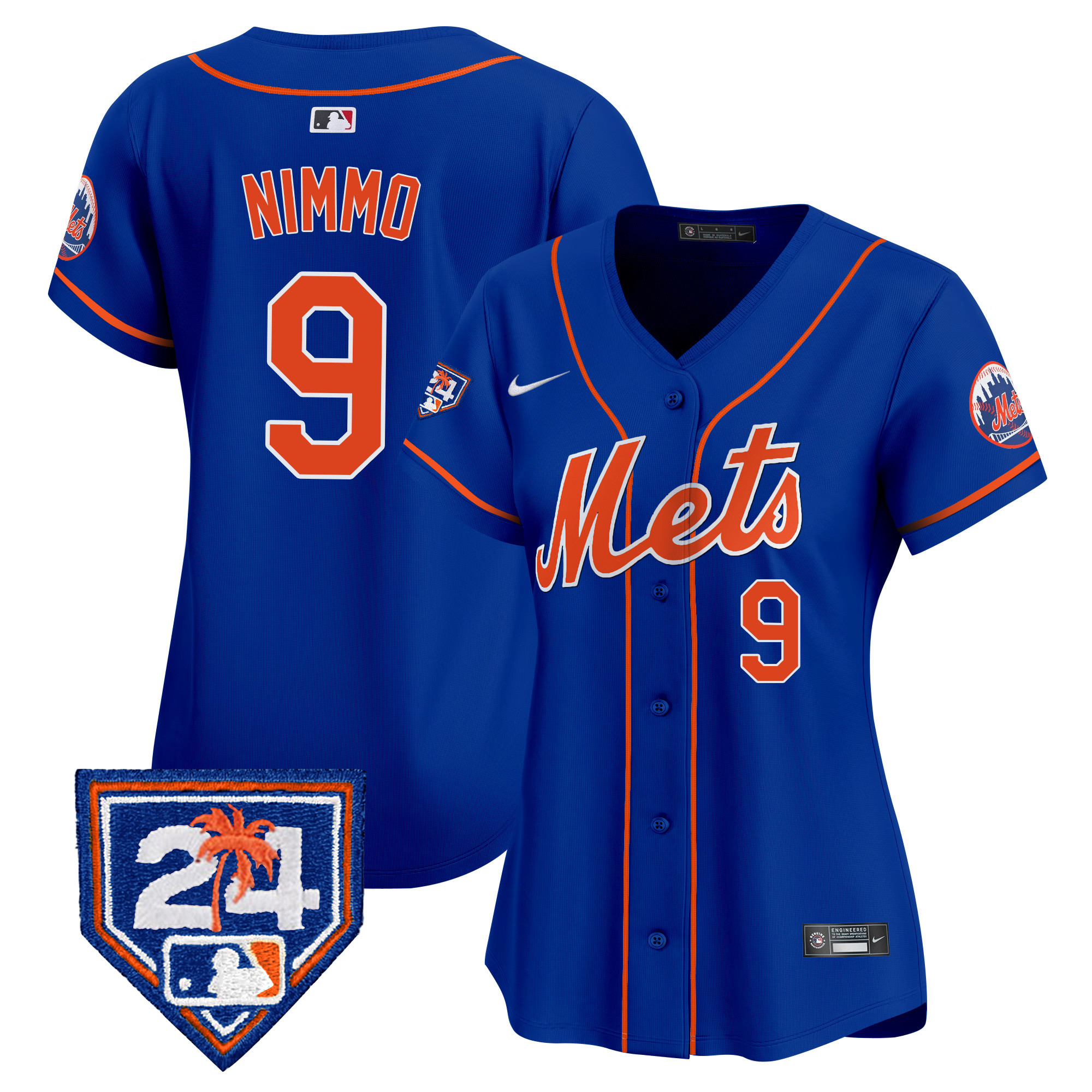 Brandon Nimmo Women's New York Mets Spring Training Vapor Premier Limited V2 Royal Jersey