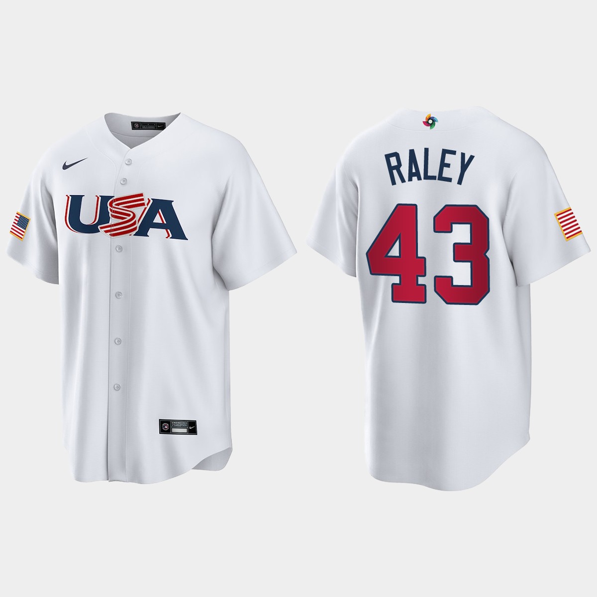 Brooks Raley New York Mets World Classic USA Jersey - White