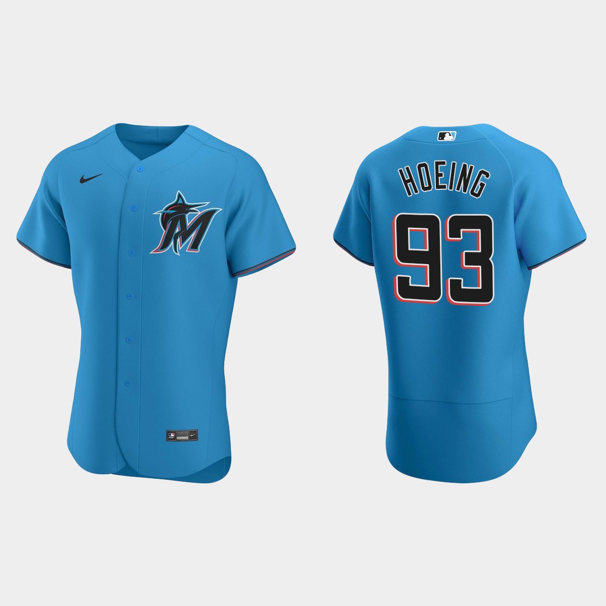 Bryan Hoeing Miami Marlins Alternate Jersey - Blue
