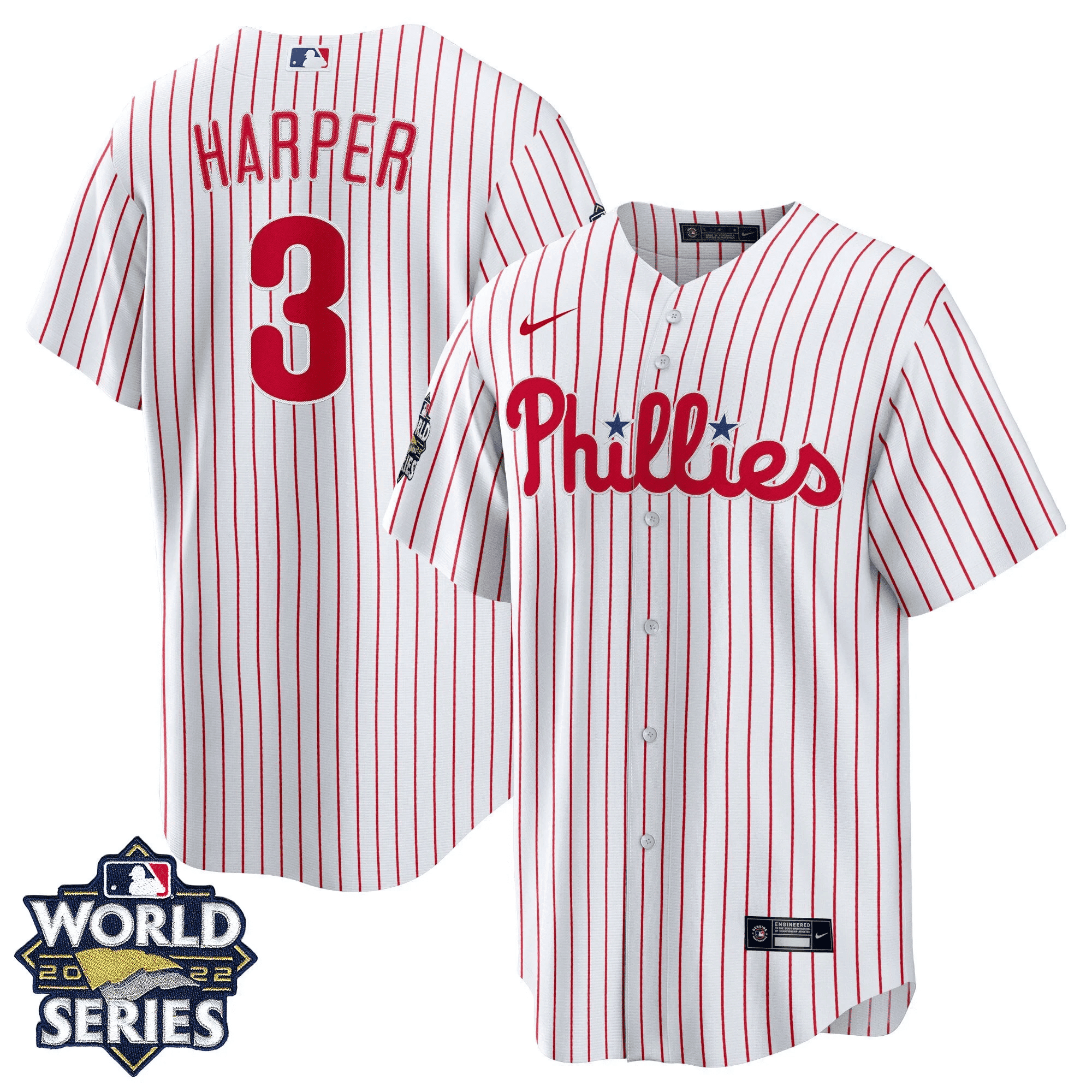 Bryce Harper Men's Philadelphia Phillies Gold World Series Limited Cool Home Jersey