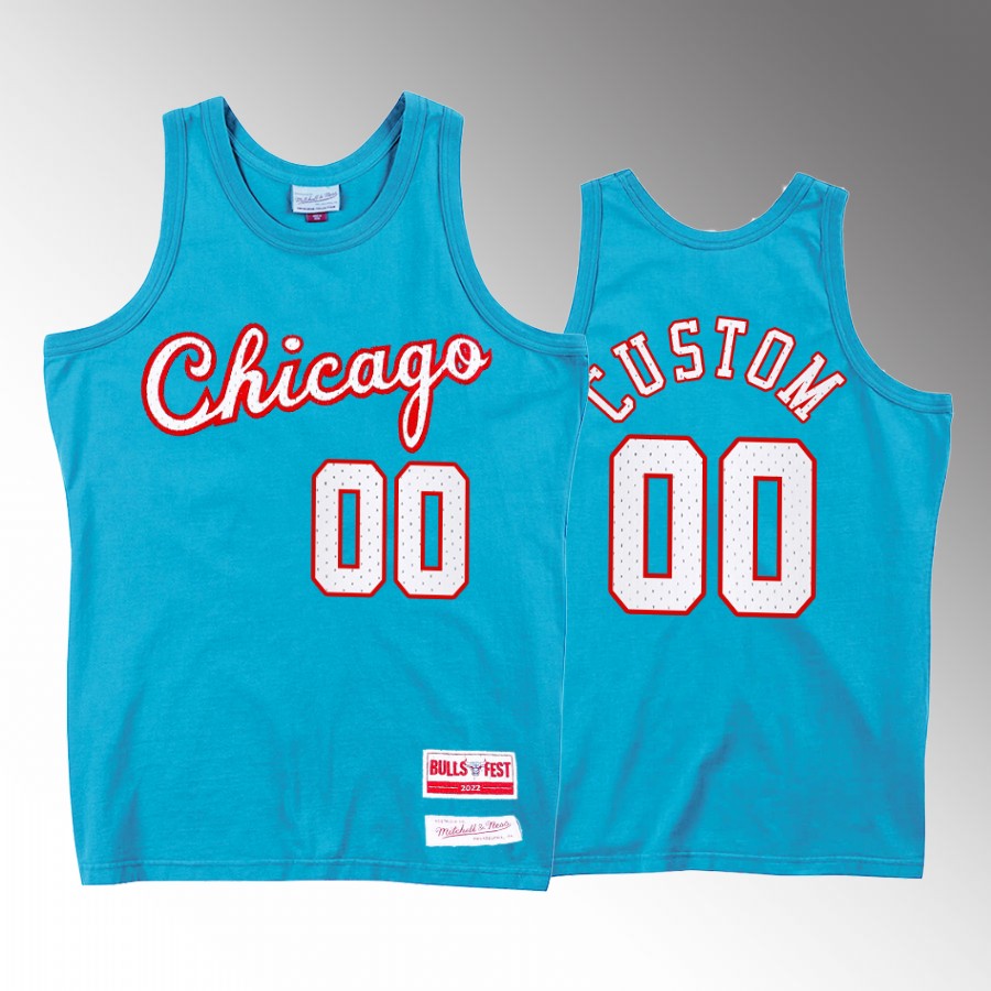 BullsFest Custom Chicago Bulls Blue #00 Jersey Limited Edition