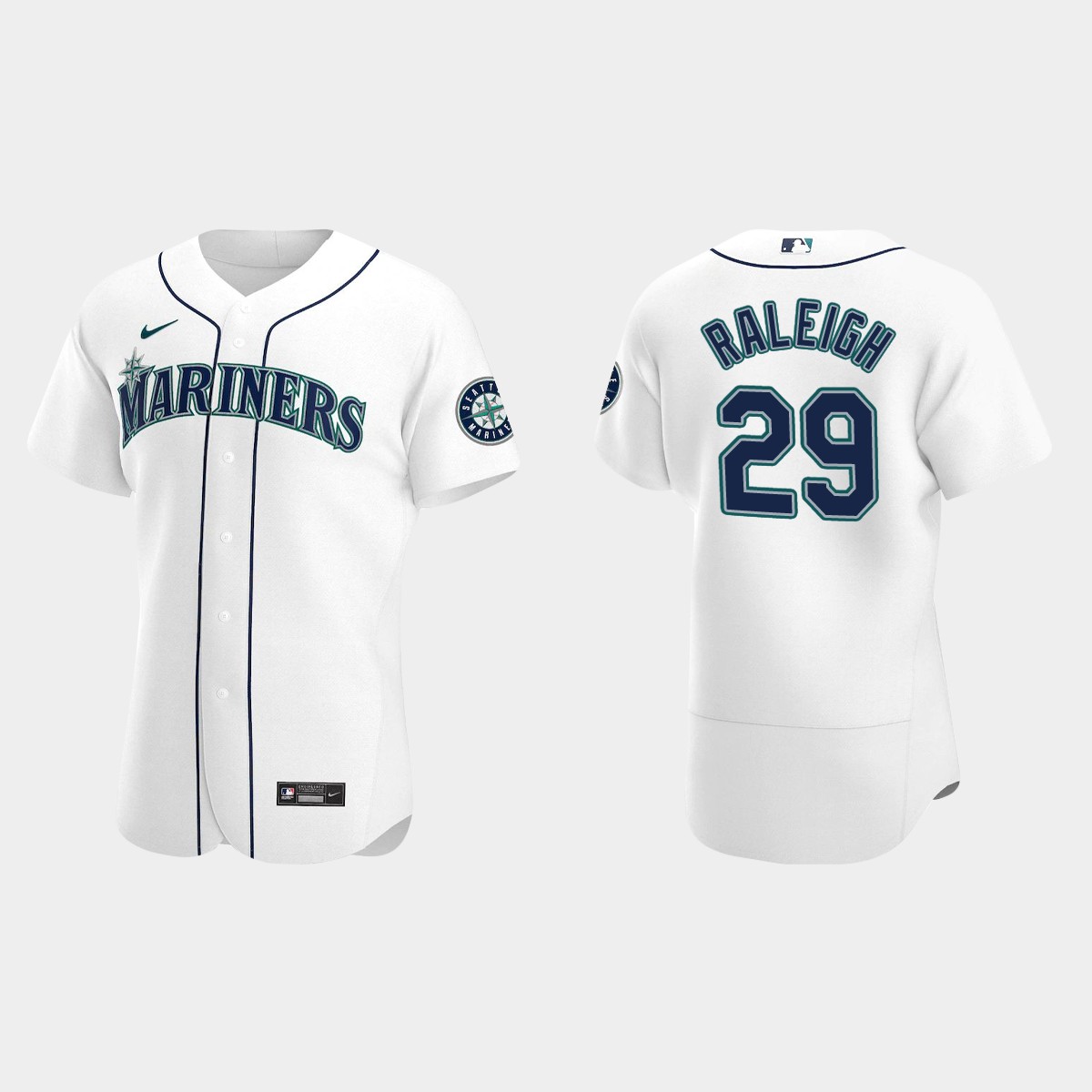 Cal Raleigh Seattle Mariners Home Jersey - White