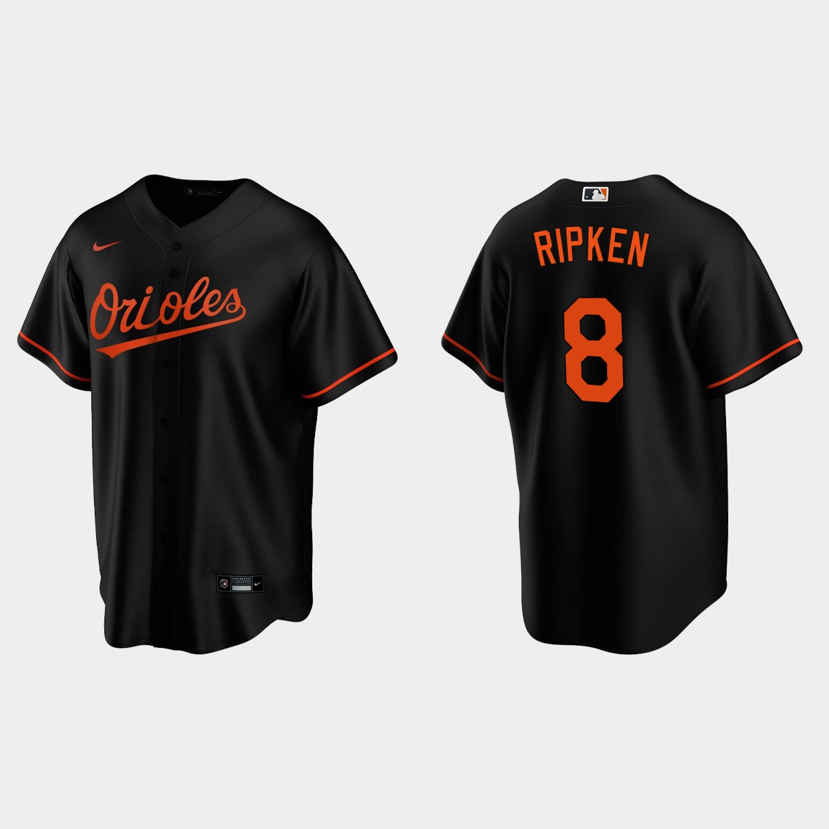 Cal Ripken Jr. #8 Baltimore Orioles Alternate Jersey - Black