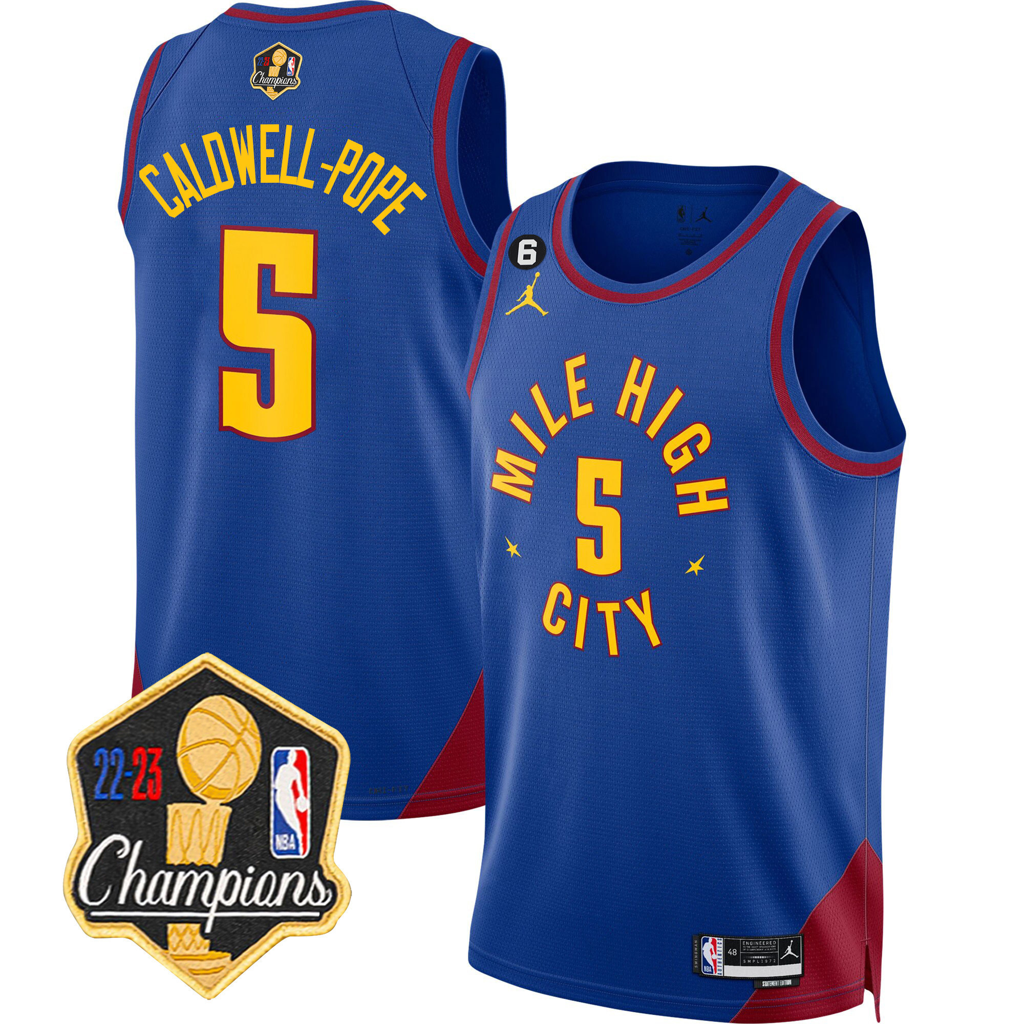 Caldwell-Pope Men's Denver Nuggets Champions Limited Patch Statement Jersey - All Stitched