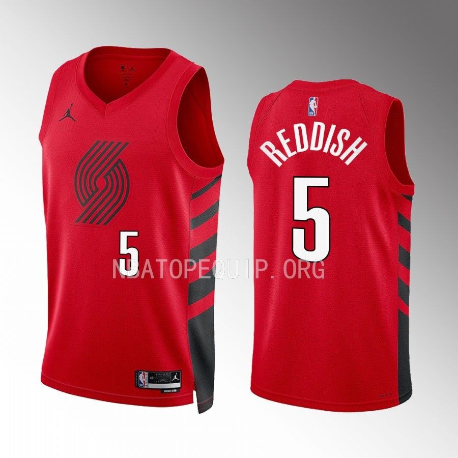 Cam Reddish Portland Trail Blazers Red #5 Statement Edition Jersey Swingman