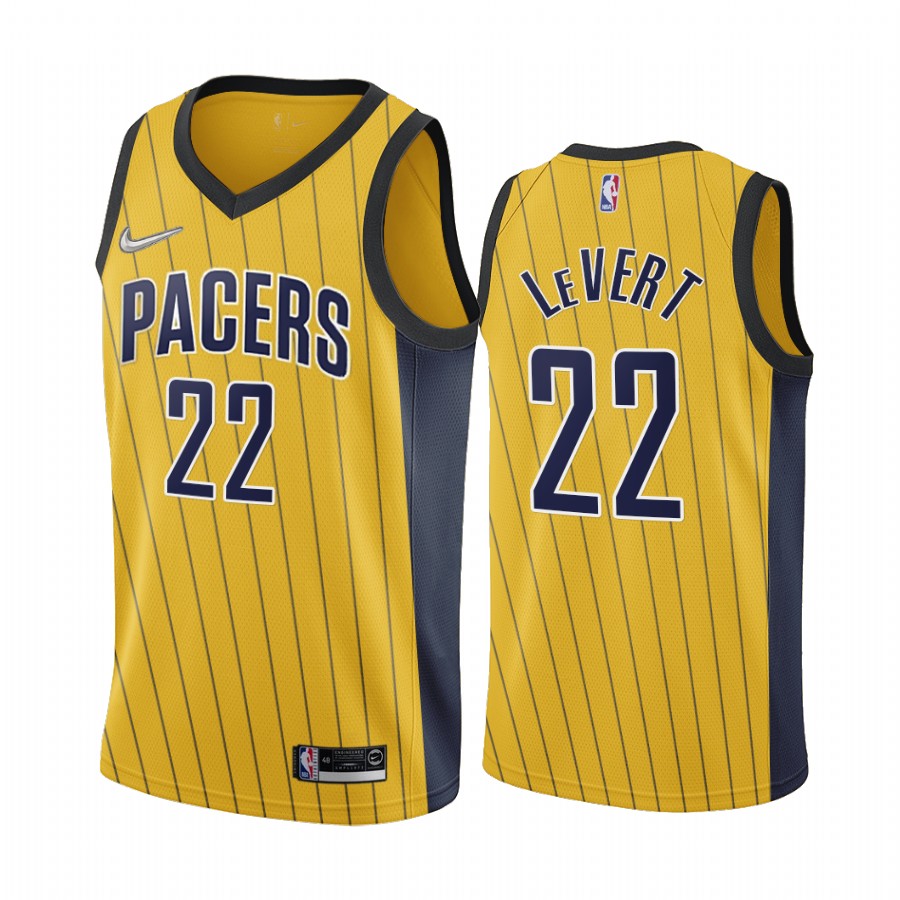 Caris LeVert Indiana Pacers Earned Edition Gold #22 Jersey Swingman