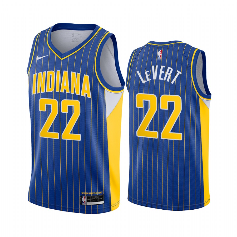 Caris LeVert Indiana Pacers City Edition Blue #22 Jersey Trade