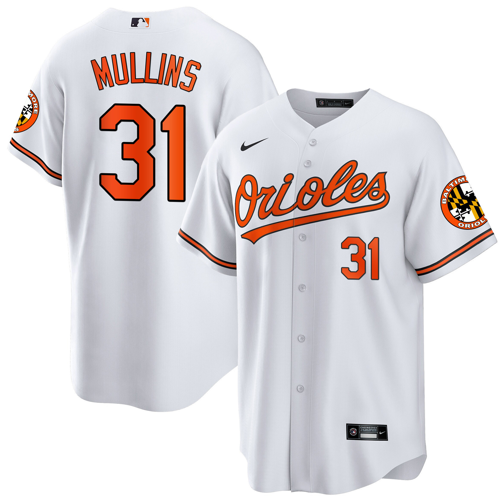 Cedric Mullins Men’s Baltimore Orioles Special Gold Cool White Jersey - All Stitched