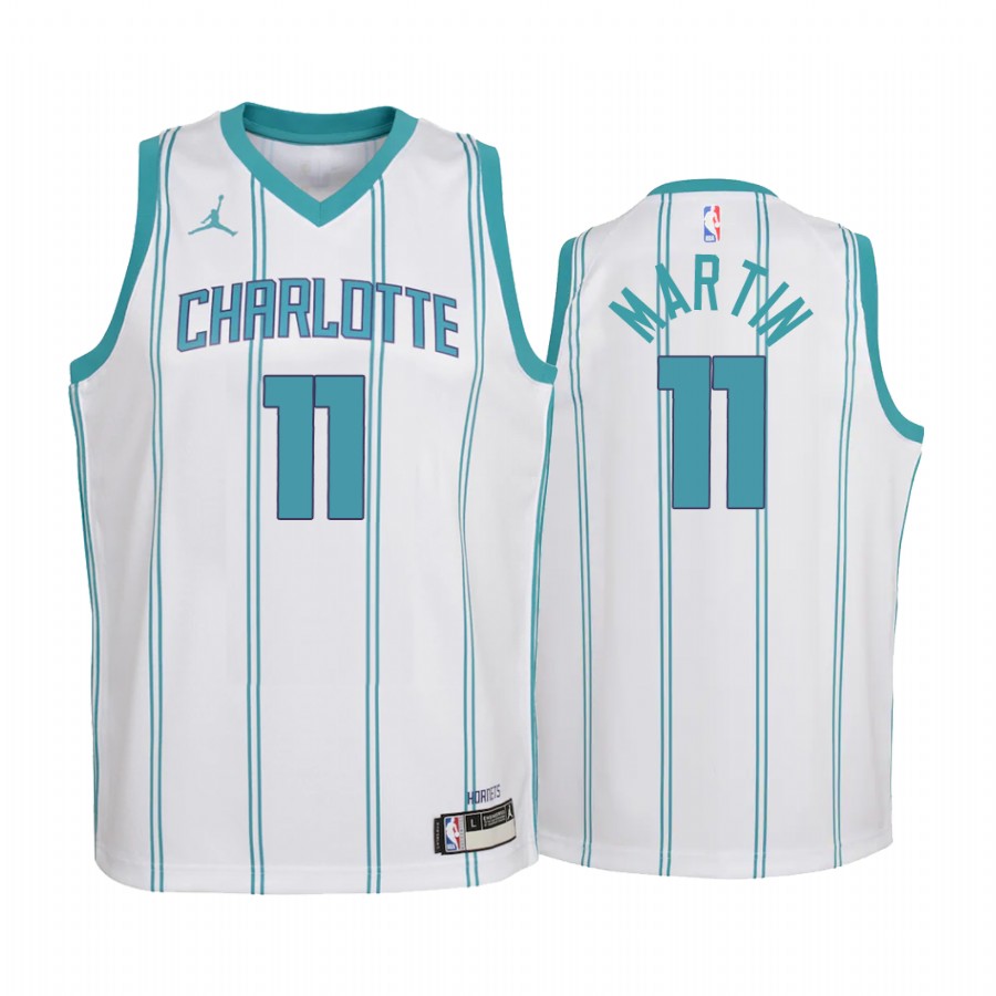 Charlotte Hornets Cody Martin Association Edition White Youth Jersey #11