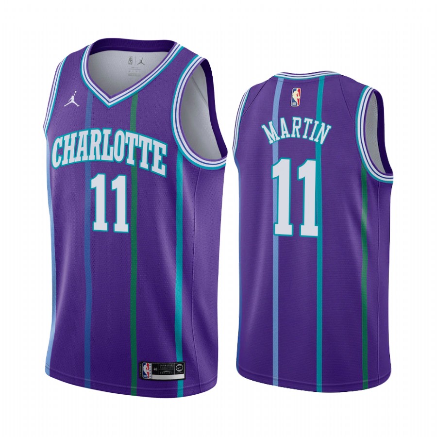 Charlotte Hornets Cody Martin Purple Classic Jersey