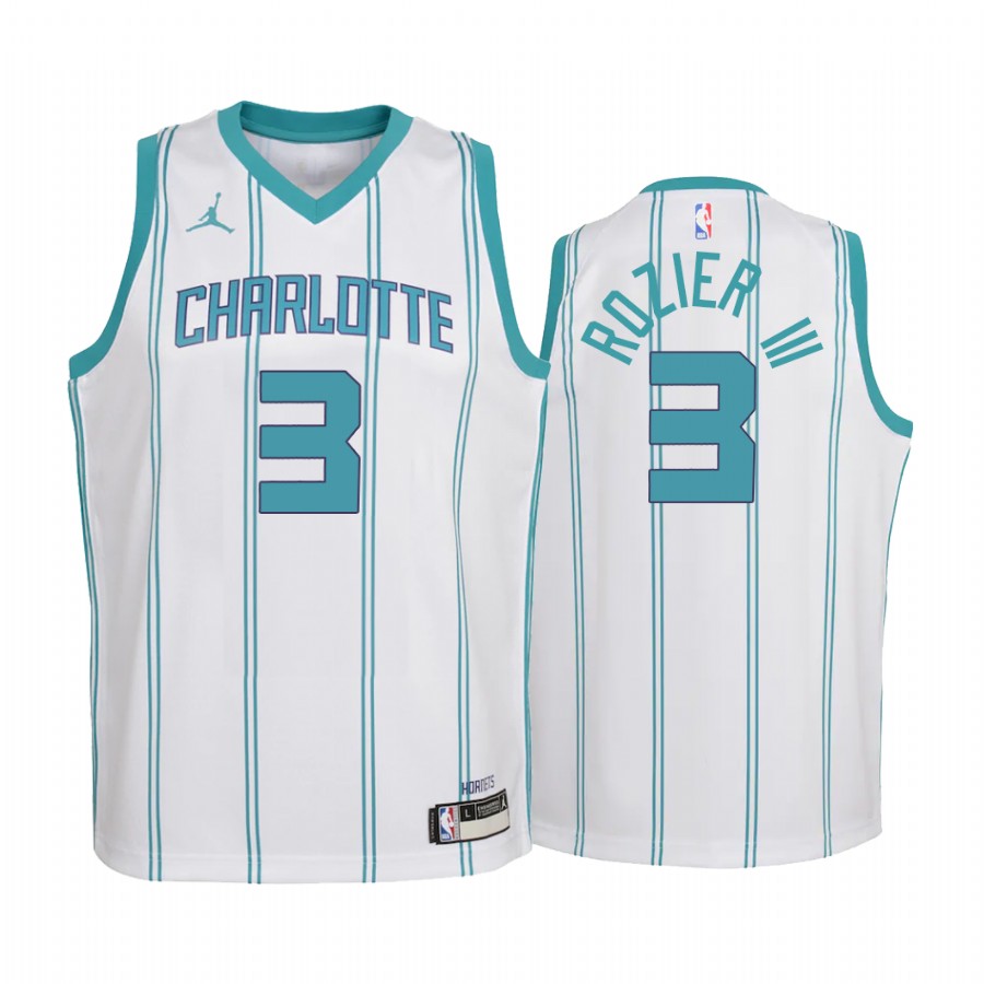 Charlotte Hornets Terry Rozier III Association Edition White Youth Jersey #3