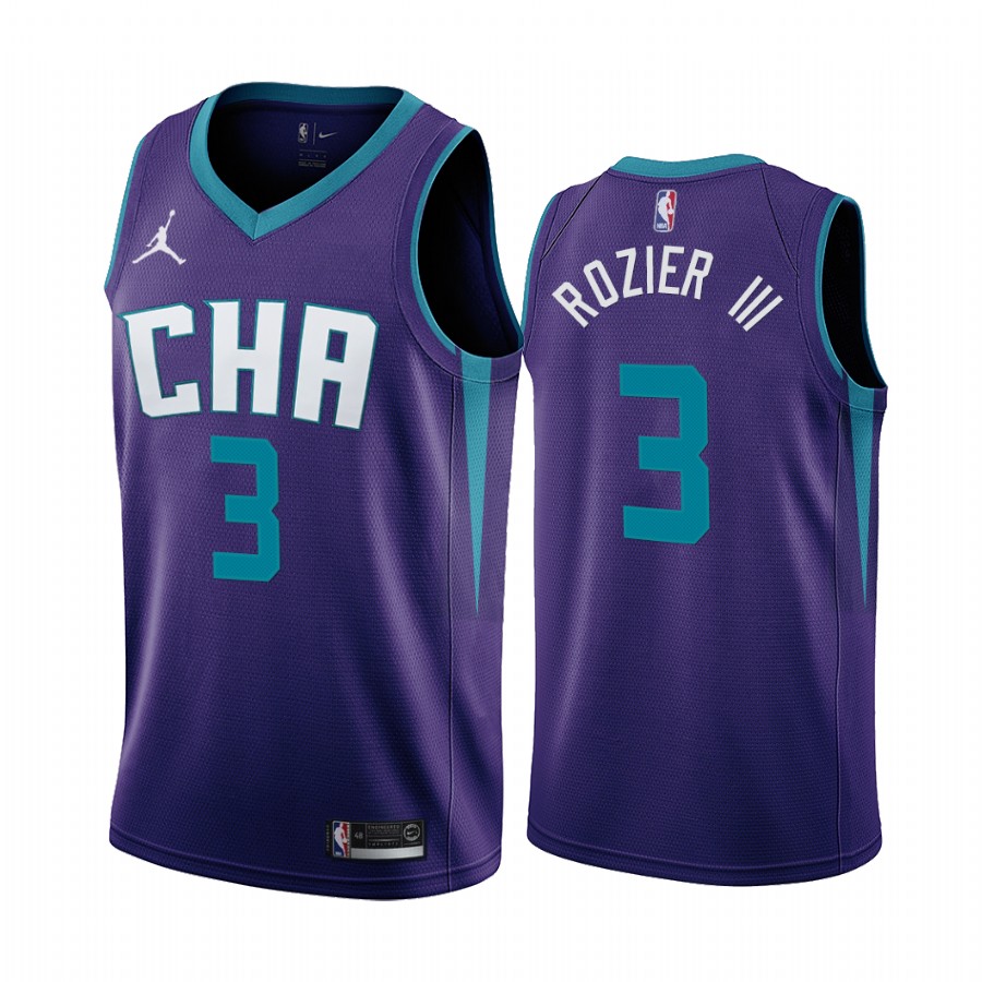 Charlotte Hornets Terry Rozier III Purple Statement Edition Jersey