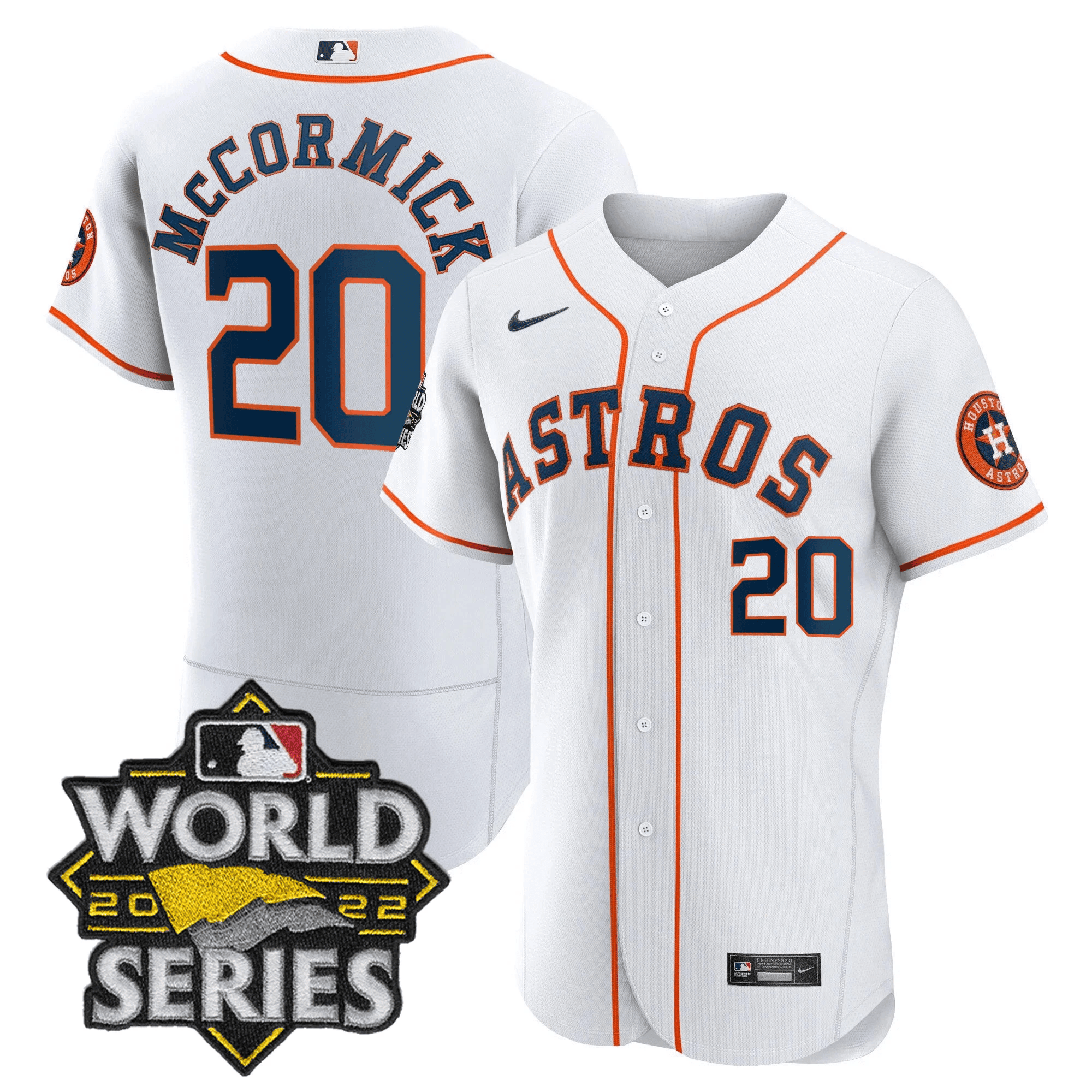 Chas McCormick Men's Houston Astros World Series Player Flex Home Jersey