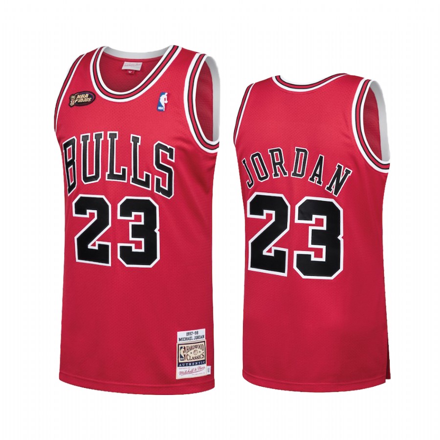 Chicago Bulls #23 Michael Jordan last dance 1998 Finals Red Hardwood Classics Men's Jersey