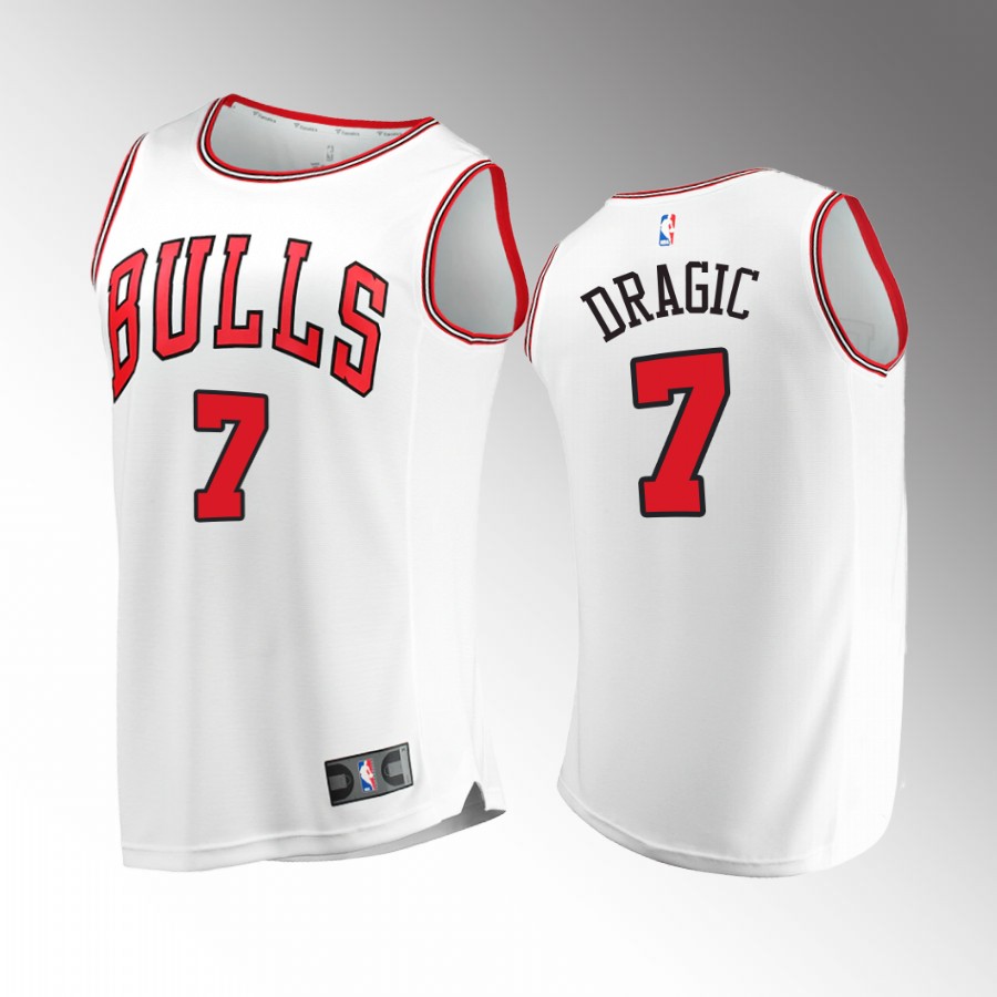 Chicago Bulls #7 Goran Dragic Jersey White