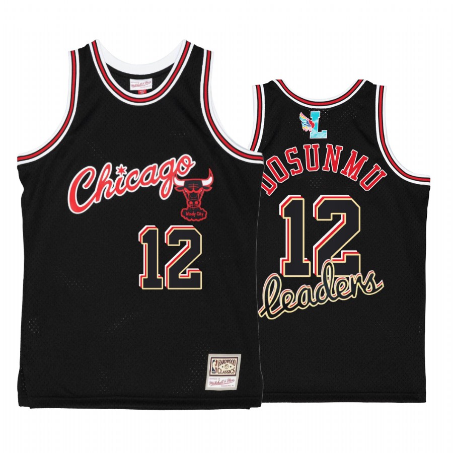 Chicago Bulls Ayo Dosunmu My Towns Leaders Black Jersey #12 Windy City