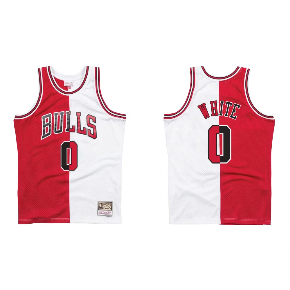 Chicago Bulls Coby White #0 Split Jersey Men's