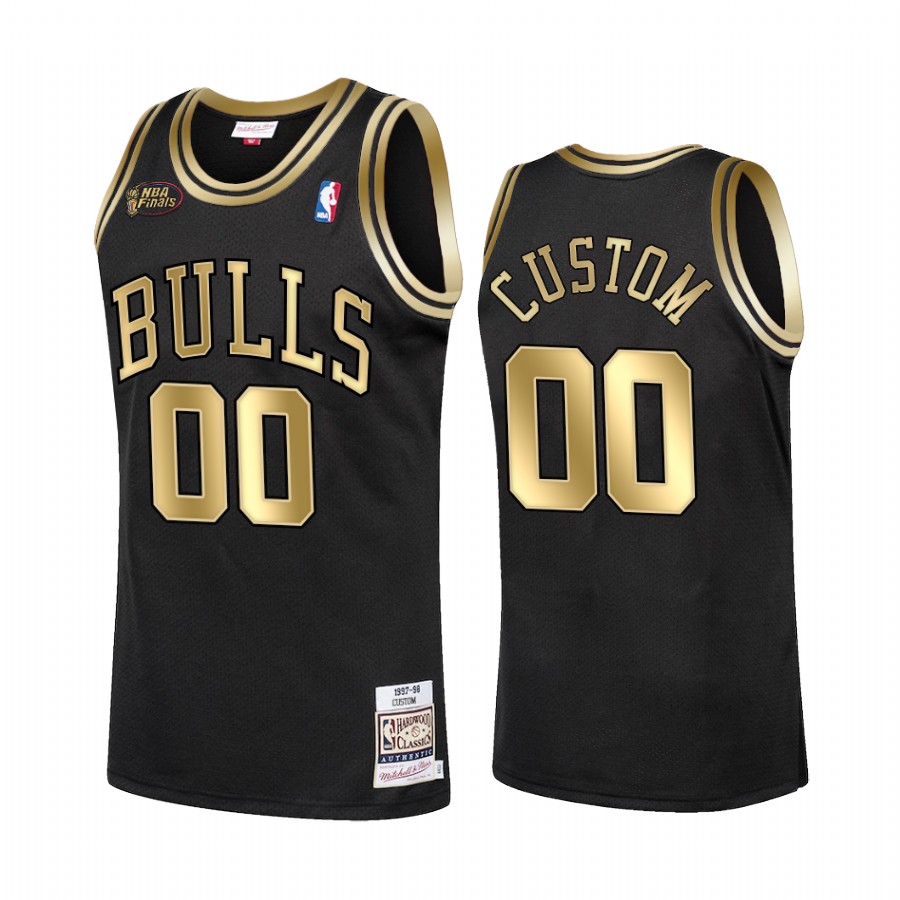 Chicago Bulls Custom #00 1998 Finals Jersey Men's