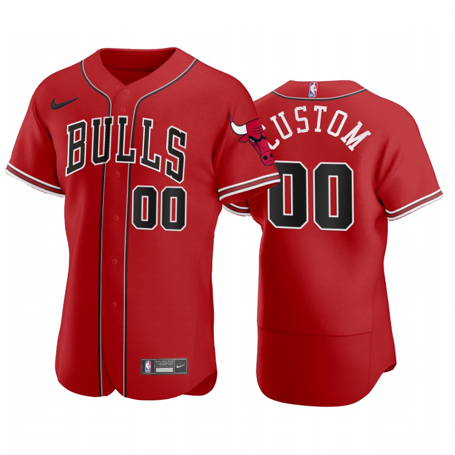 Chicago Bulls Custom X Crossover Edition Baseball Jersey Shirts