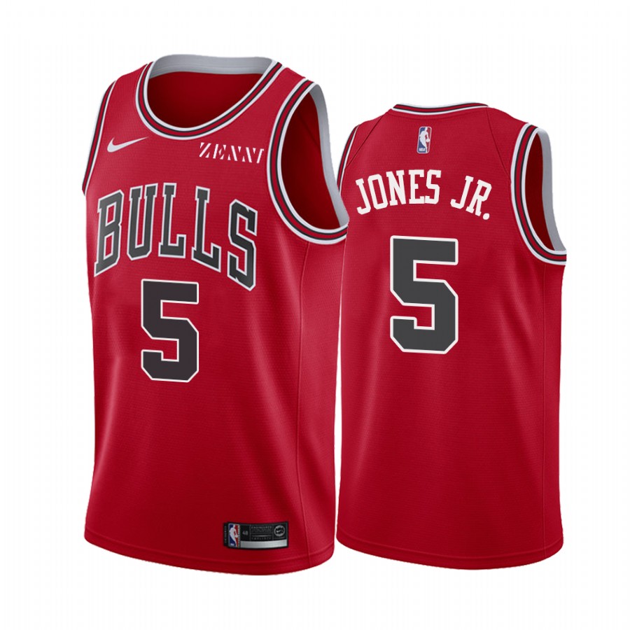 Chicago Bulls Derrick Jones Jr. Red Icon Edition Jersey