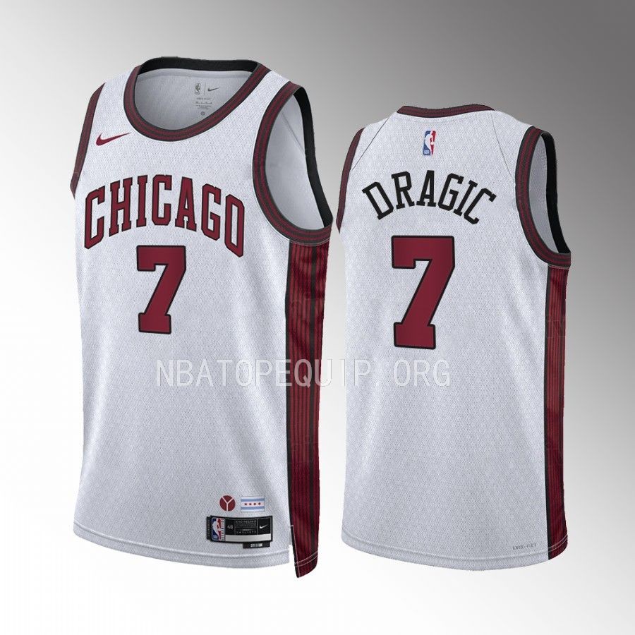Chicago Bulls Goran Dragic City Edition White #7 Jersey Swingman