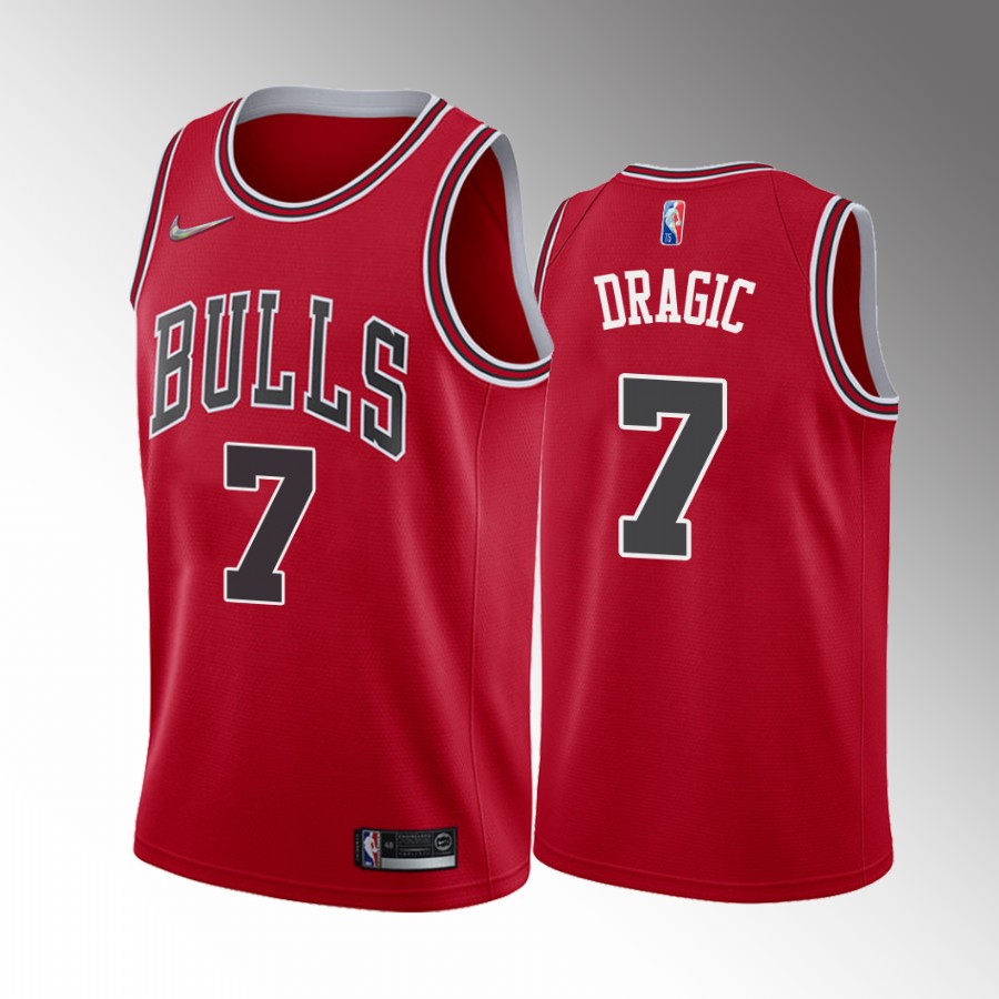 Chicago Bulls Goran Dragic #7 Icon Edition Red Jersey Trade