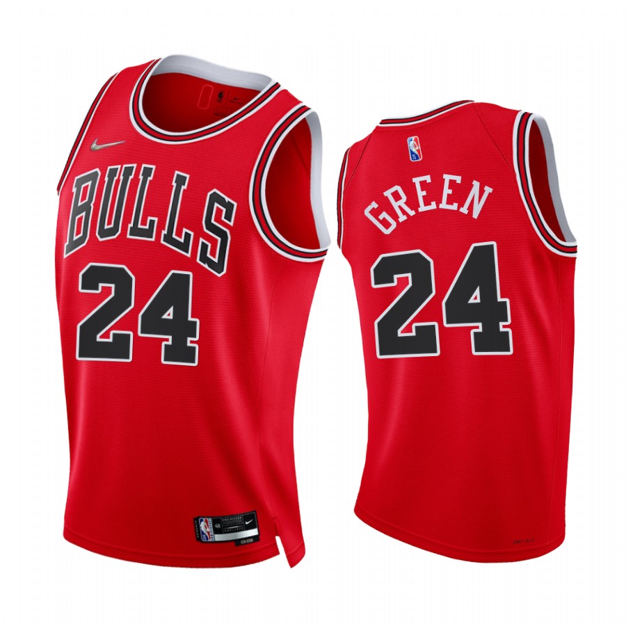 Chicago Bulls Javonte Green #24 Red Icon Edition Jersey Trade