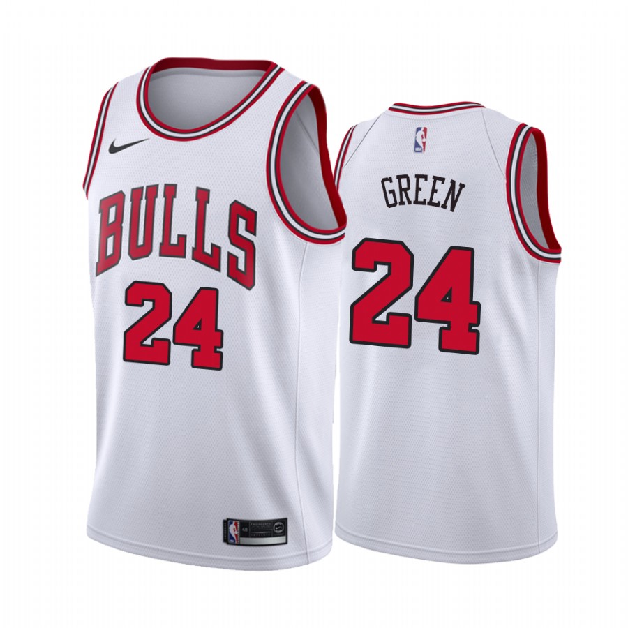 Chicago Bulls Javonte Green #24 White Association Edition Jersey Trade