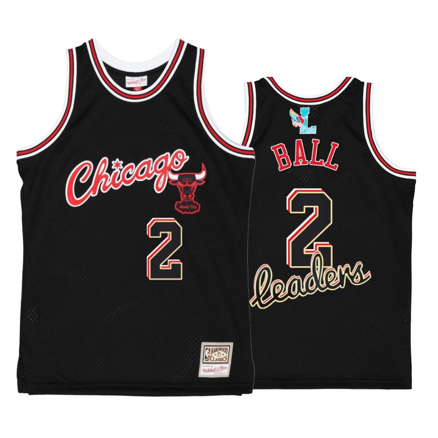 Chicago Bulls Lonzo Ball My Towns Leaders Black Jersey #2 Windy City
